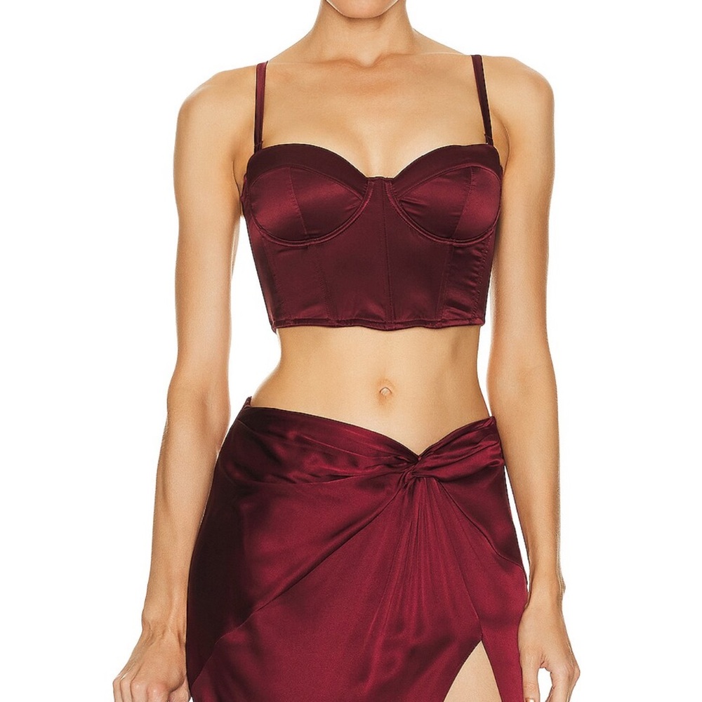 Fleur du Mal Bustier and Skirt Set in Medium